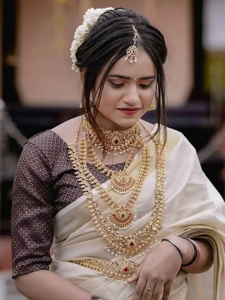 Hindu Bridal Engagement makeup look by Styled By Rahman on Makeup Kerala