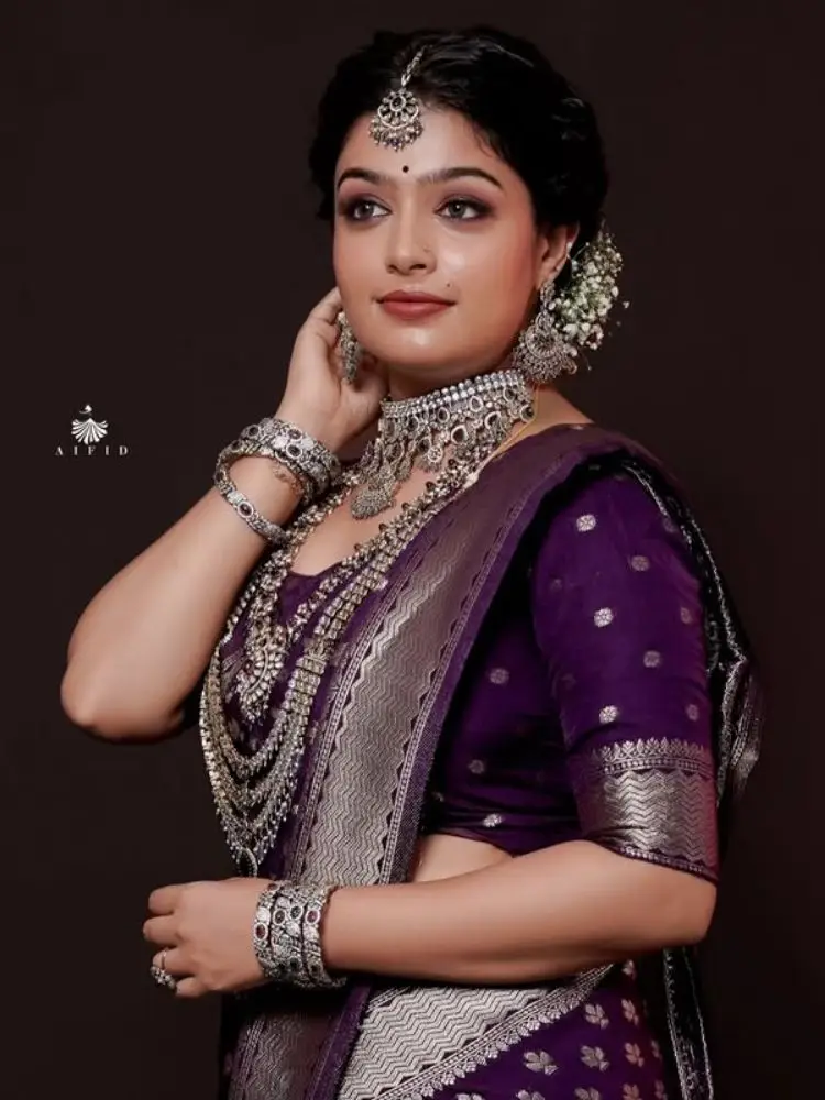 Hindu Bridal Engagement Party makeup look by Makeup Maestro on Makeup Kerala