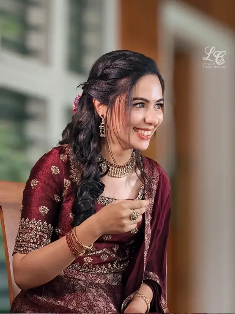 makeup look by Le Cute Bridal Makeup Studio & Beauty Parlour on Makeup Kerala